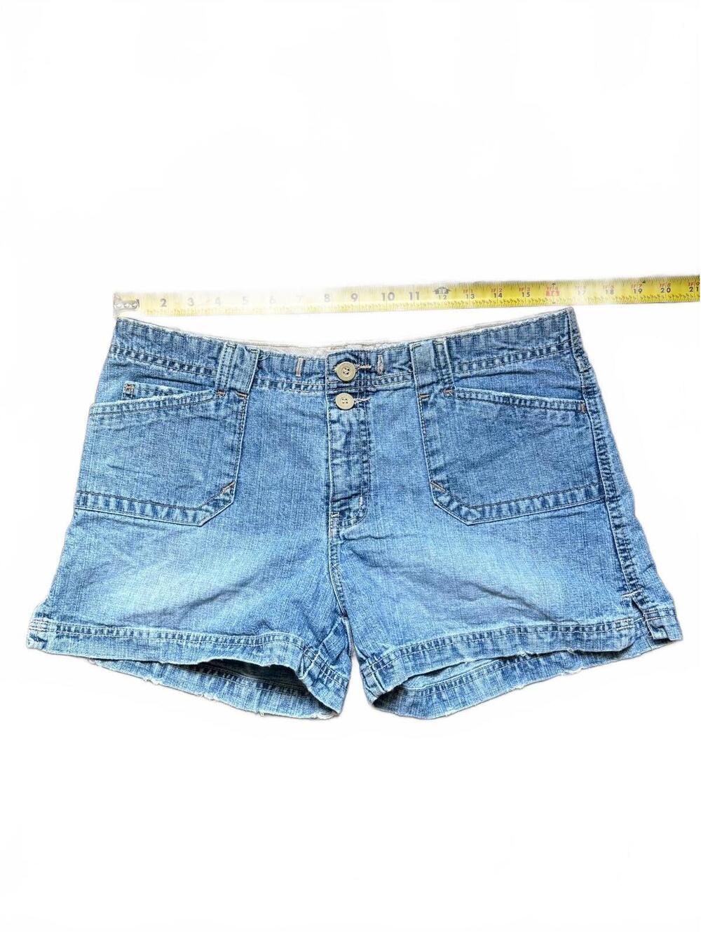 Vintage Hydraulic Denim Shorts Y2K Era Cargo Pockets Size 13/14
